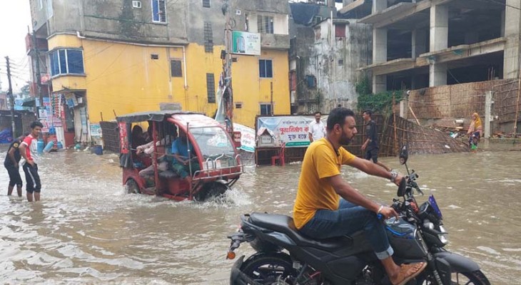 ময়মনসিংহে তিন ঘণ্টায় ৪০ মিলিমিটার বৃষ্টিপাত